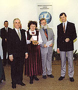 1997r. Odbieramy Zoty Medal  w Poznaniu.